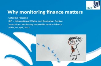 Why monitoring finance matters