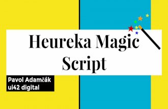 Pavol Adamčák - The magic Heureka script: How to double income without increasing costs