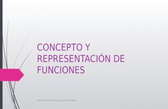 Concepto y representación de funciones