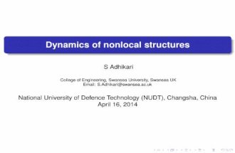 Dynamics of nonlocal structures