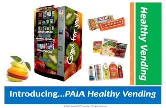 PAIA Healthy Vending PPT