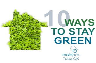 10 Ways to Stay Green