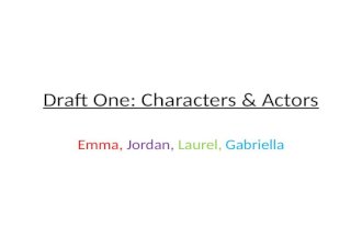 Characters and actors