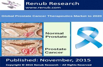 Global Prostate Cancer Therapeutics Market to 2020