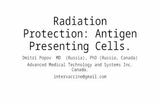 Radiation protection: antigen presenting cells.