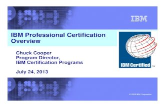IBM Professional Certification Overview