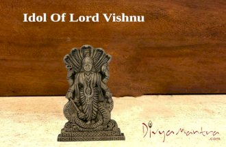 Lord vishnu  idol