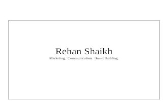 Rehan Shaikh Visual Journey
