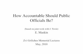 How accountable should public officials be