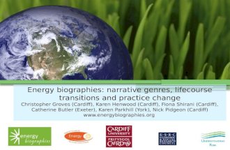 Energy biographies: narrative genres, lifecourse transitions and practice change