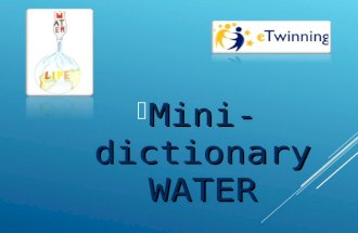 Mini dictionary WATER