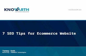 7 Seo Tips for e-Commerce Website