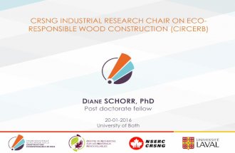Diane Schorr Universite Laval CIRCERB Low Carbon Business Breakfast January 2016 Future for Sustainable Business