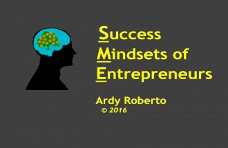 Go Negosyo Success Mindsets of Entrepreneurs by Ardy Roberto @Cagayan De Oro DTI