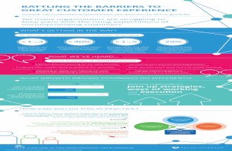 Infographic: Battling the barriers to great customer experience