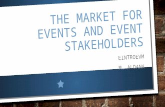 The market for events and event stakeholders
