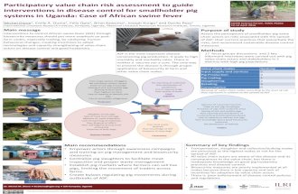 Participatory value chain risk assessment to guide interventions in disease control for smallholder pig systems in Uganda: Case of African swine fever