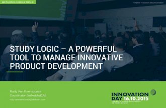 2015 innovation day_study logic powerful tool to manage innovative product development_verhaert_rudy van raemdonck