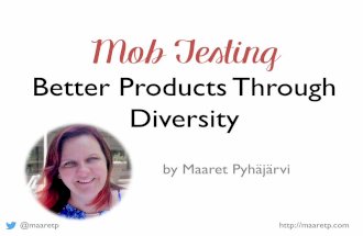 Mob Testing: Better Products Through Diversity