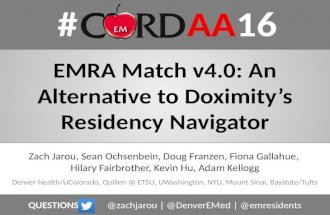 EMRA Match v4.0: An Alternative to Doximity's Residency Navigator