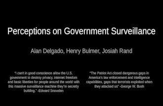 Perceptions on Government Surveilance