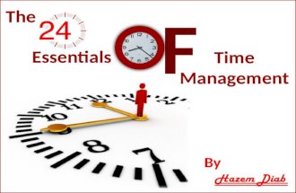 24 essentials of time manage