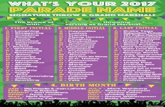 What's Your New Orleans Mardi Gras Parade Name?