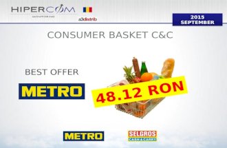 Consumer basket Cash and Carry September 2015 RO