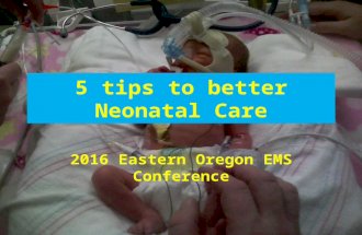 2016 5 tips to better neonatal care