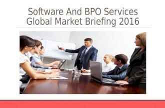 Software And BPO Services Global Market Briefing 2016