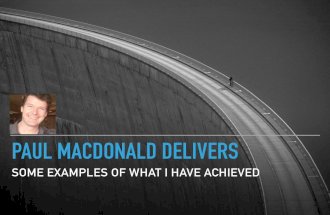 Paul Macdonald delivers quality IT solutions