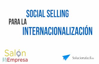 Social selling y herramientas digitales para la internacionalización