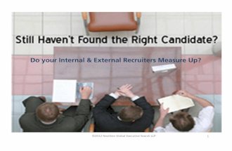 Do your Recruiters Meet your Expectations?