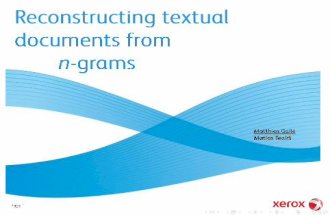 Reconstructing Textual Documents from n-grams