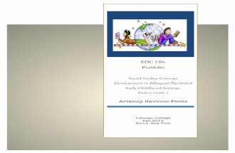 Social studies Development in Early childhood Education-Portfolio prepared by Arianny Savinon