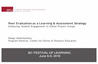 Peer Evaluation as a Learning & Assessment Strategy: Enhancing Student Engagement in Online Group Projects
