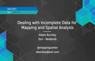 Dealing with incomplete data for mapping and spatial analysis