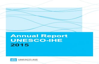 UNESCO-IHE Annual Report 2015