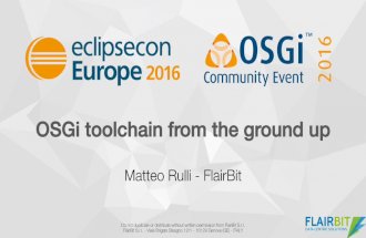 OSGi toolchain from the ground up - Matteo Rulli
