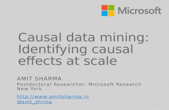 Causal data mining: Identifying causal effects at scale