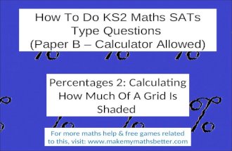 How To Do KS2 Maths SATs Paper B Percentage Questions (Part 2)