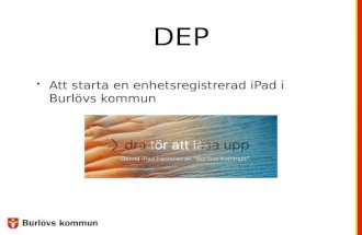 Uppstart iPad Burlövs kommun