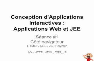 ENIB 2015-2016 - CAI Web -  S01E01- Côté navigateur 1/3 - HTTP, HTML, CSS, JS