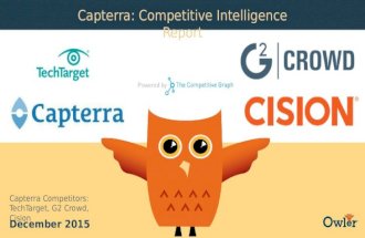 Capterra, TechTarget, G2 Crowd,Cision | Company Showdown