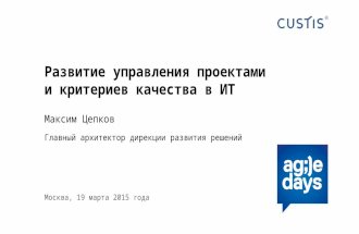 цепков   развитие управления проектами и критериев качества в ит м. цепков-16х9