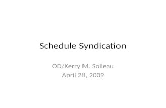 Schedule Syndication
