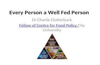 Every person a well fed person