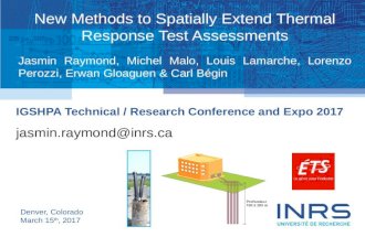 New Methods to Spatially Extend Thermal Response Test Assessments