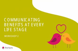 Thomsons Online Benefits - Engagement Masterclass - Workshop 2: Communicating benefits at every life stage