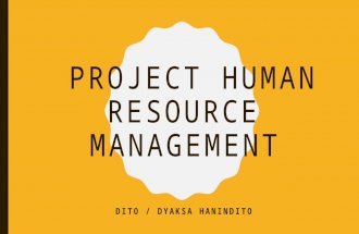 Project human resource management